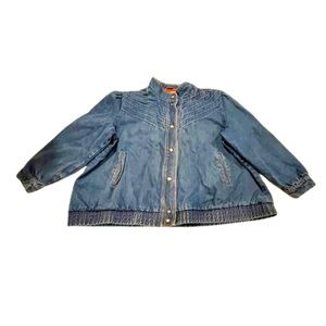 Vintage 80’s Bomber Jacket. Size 24 RN15101 style 2580, 100% Cotten